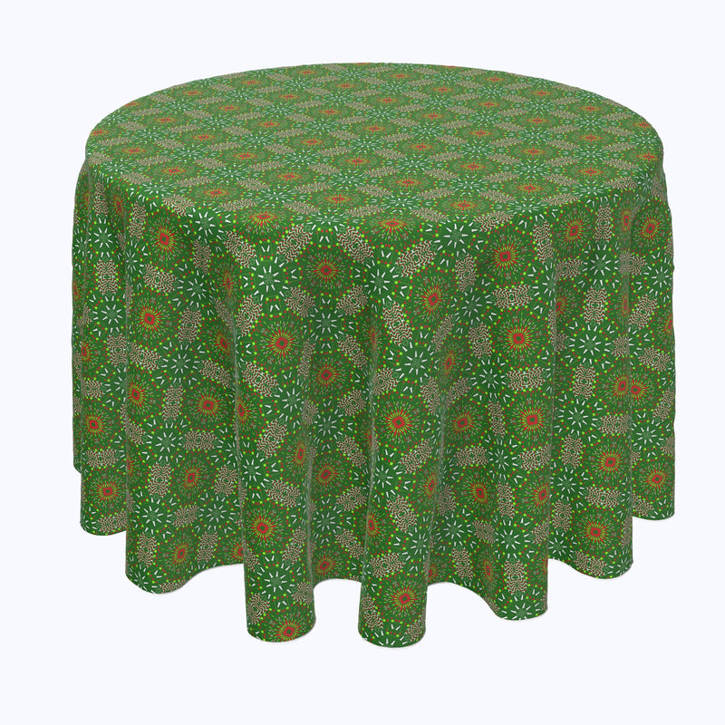 Christmas Kaleidoscope Round Tablecloths