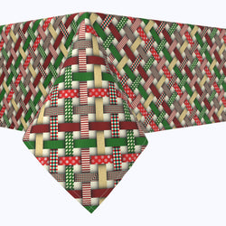 Christmas Ribbons  Rectangle Tablecloths