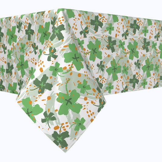 Clover Cross and Orange Spots Squares