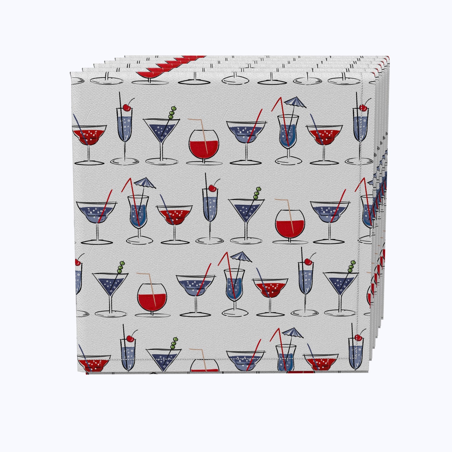 Cocktails in Hand Napkins