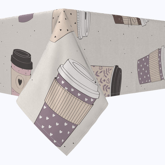 Coffee To Go Cotton Rectangles