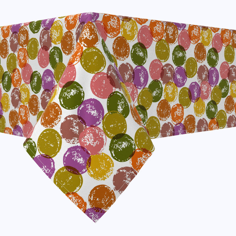 Colorful Dot Stamps Cotton Rectangles