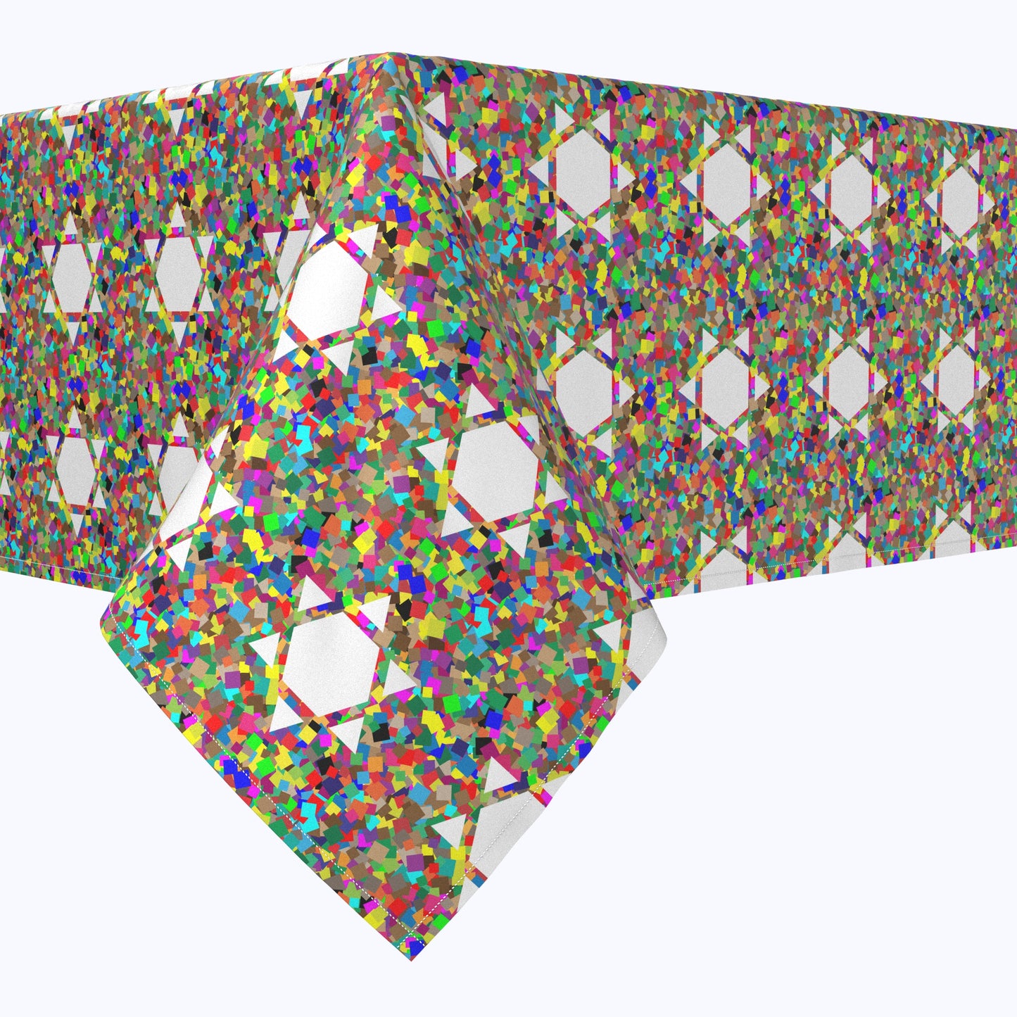 Colorful Hexagonal Icon Squares