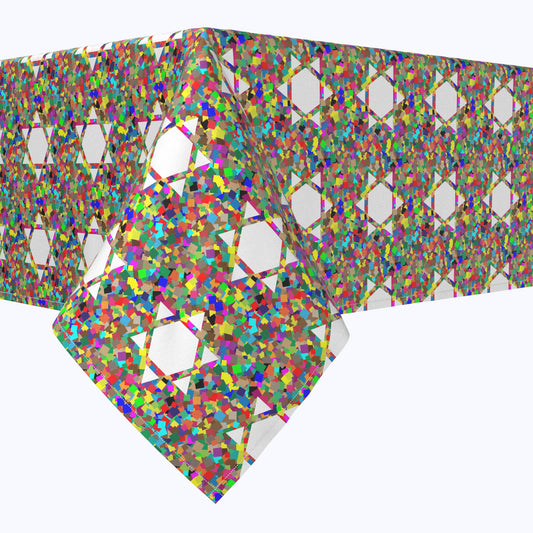 Colorful Hexagonal Icon Squares