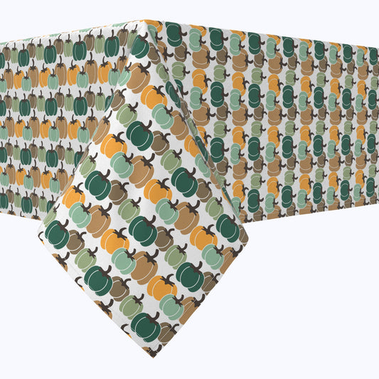 Colorful Pumpkins Stripe Cotton Squares