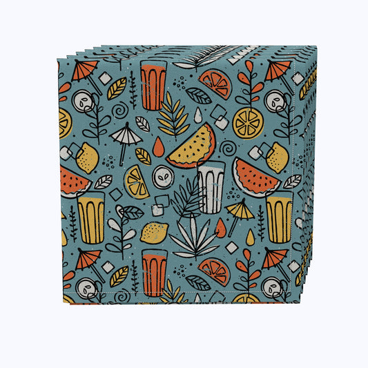 Colorful Refreshments Napkins