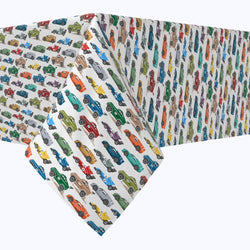 Colorful Speed Racers Cotton Rectangles