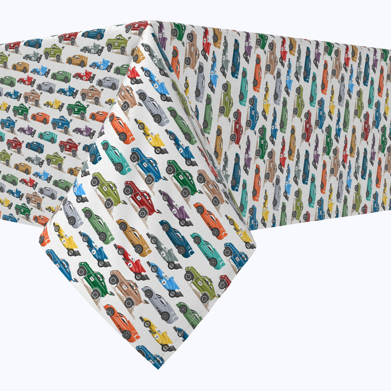 Colorful Speed Racers Cotton Rectangles