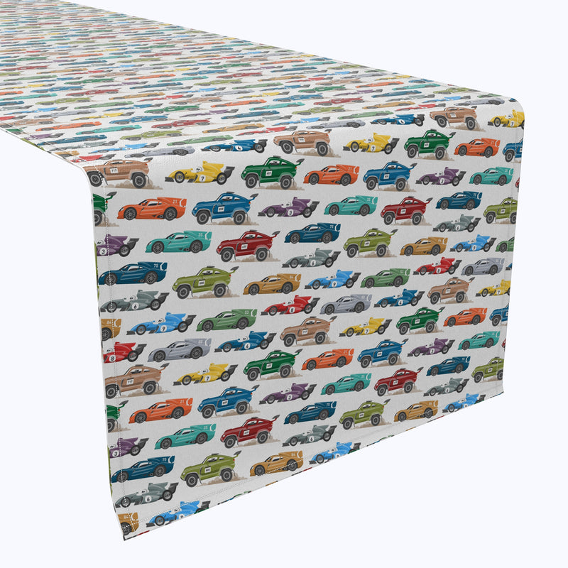 Colorful Speed Racers Table Runners