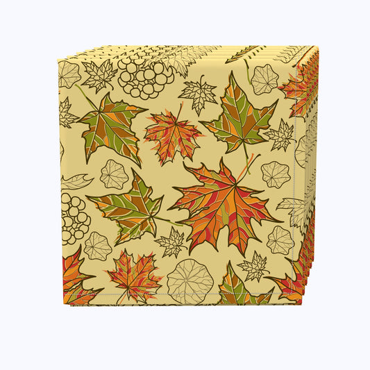 Colorful Maple Leaves Napkins