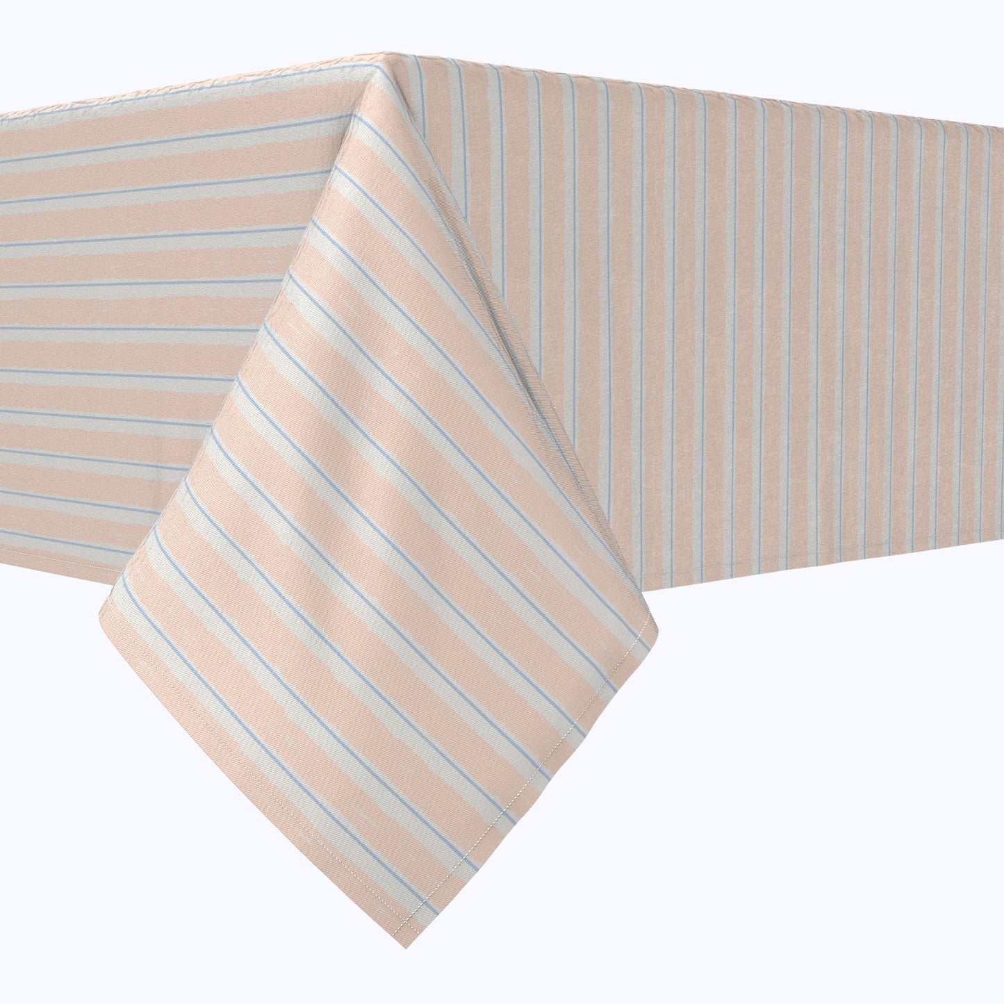 Coral Beach Stripe Tablecloths