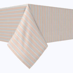 Coral Beach Stripe Tablecloths