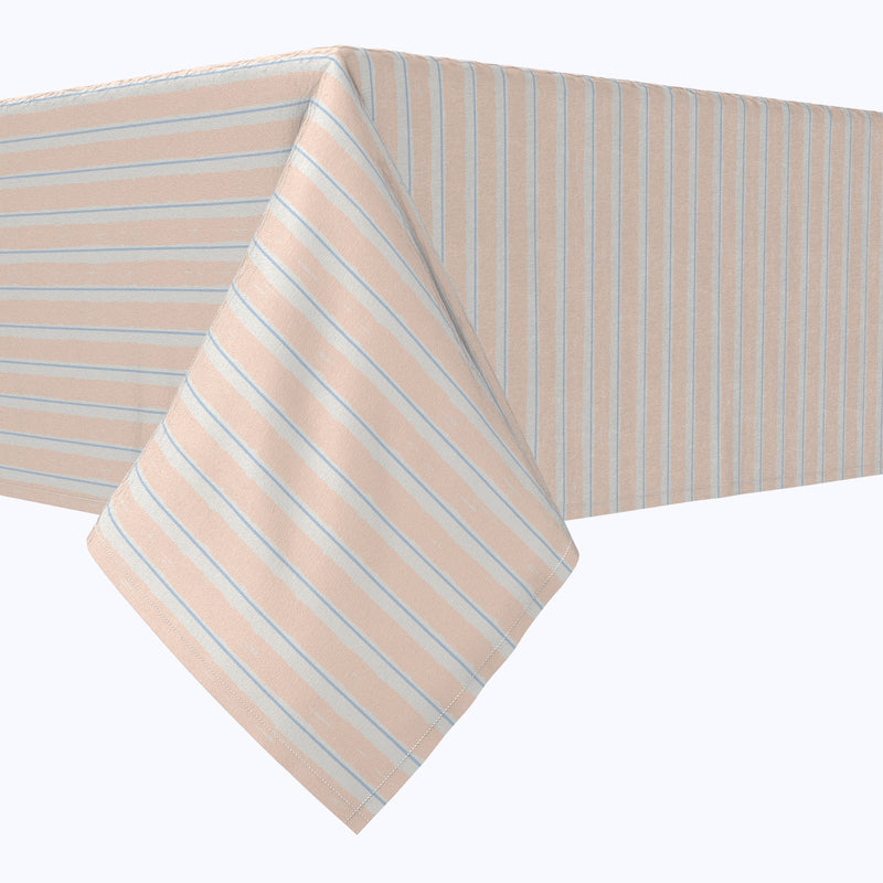 Coral Beach Stripe Tablecloths