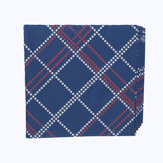 Cross Stitch Mini Stars Napkins