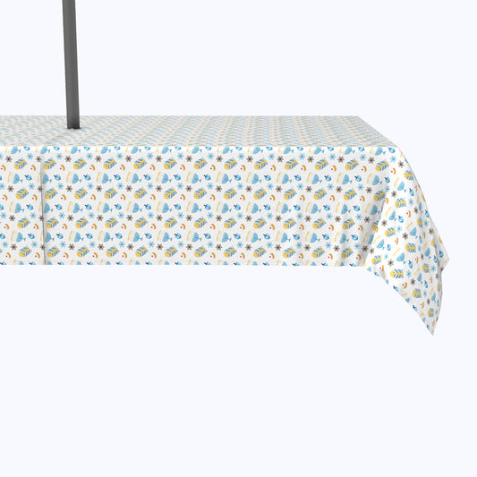 Cute Menorahs and Stars Outdoor Rectangles