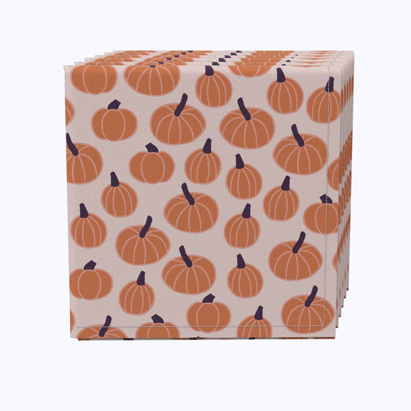 Cute Pumpkin Background Cotton Napkins