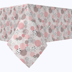 Decorated in Pink Dots Cotton Rectangles