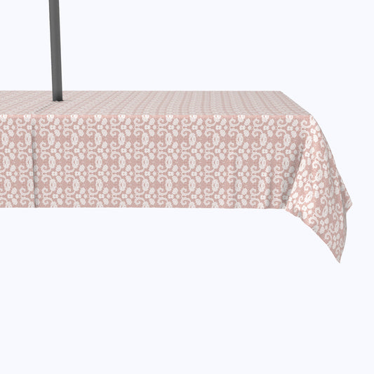 Decorative Flowers on Lace Outdoor Rectangles