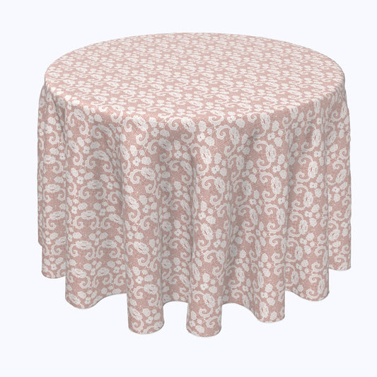 Decorative Flowers on Lace Rounds