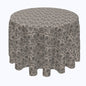 Decorative Lace Pattern Black Rounds