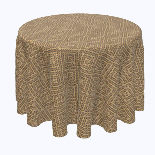 Diamond Wicker Wood Work Rounds