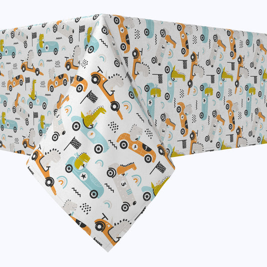 Dino Racers Cotton Rectangles