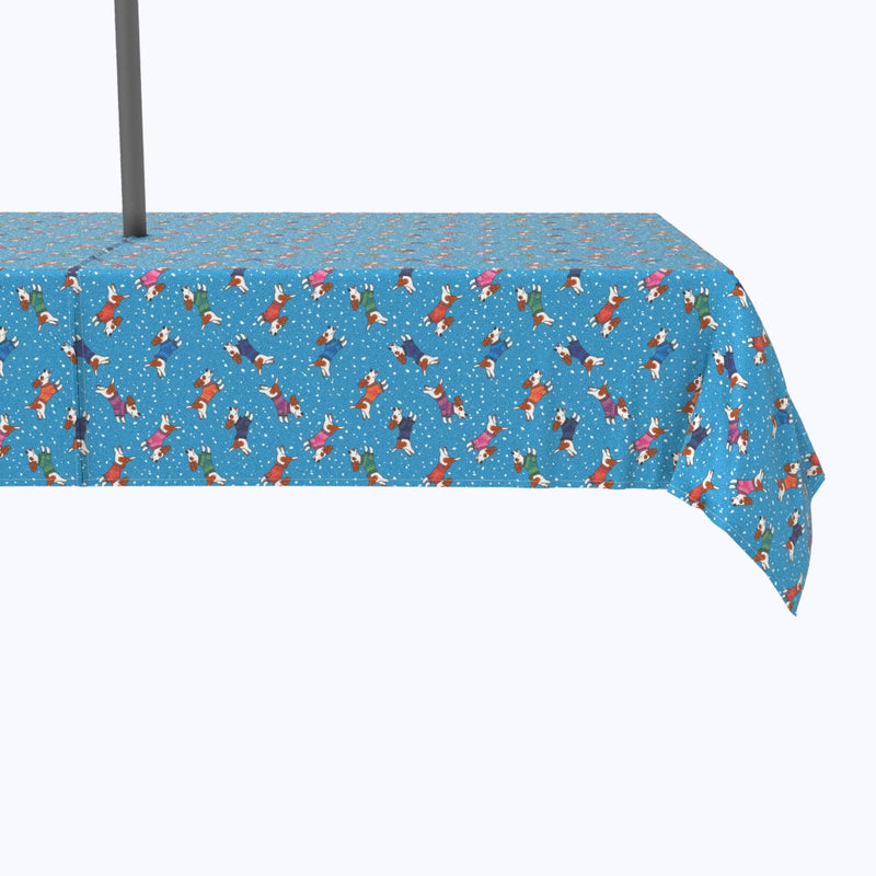 Dogs in Sweaters Outdoor Tablecloths