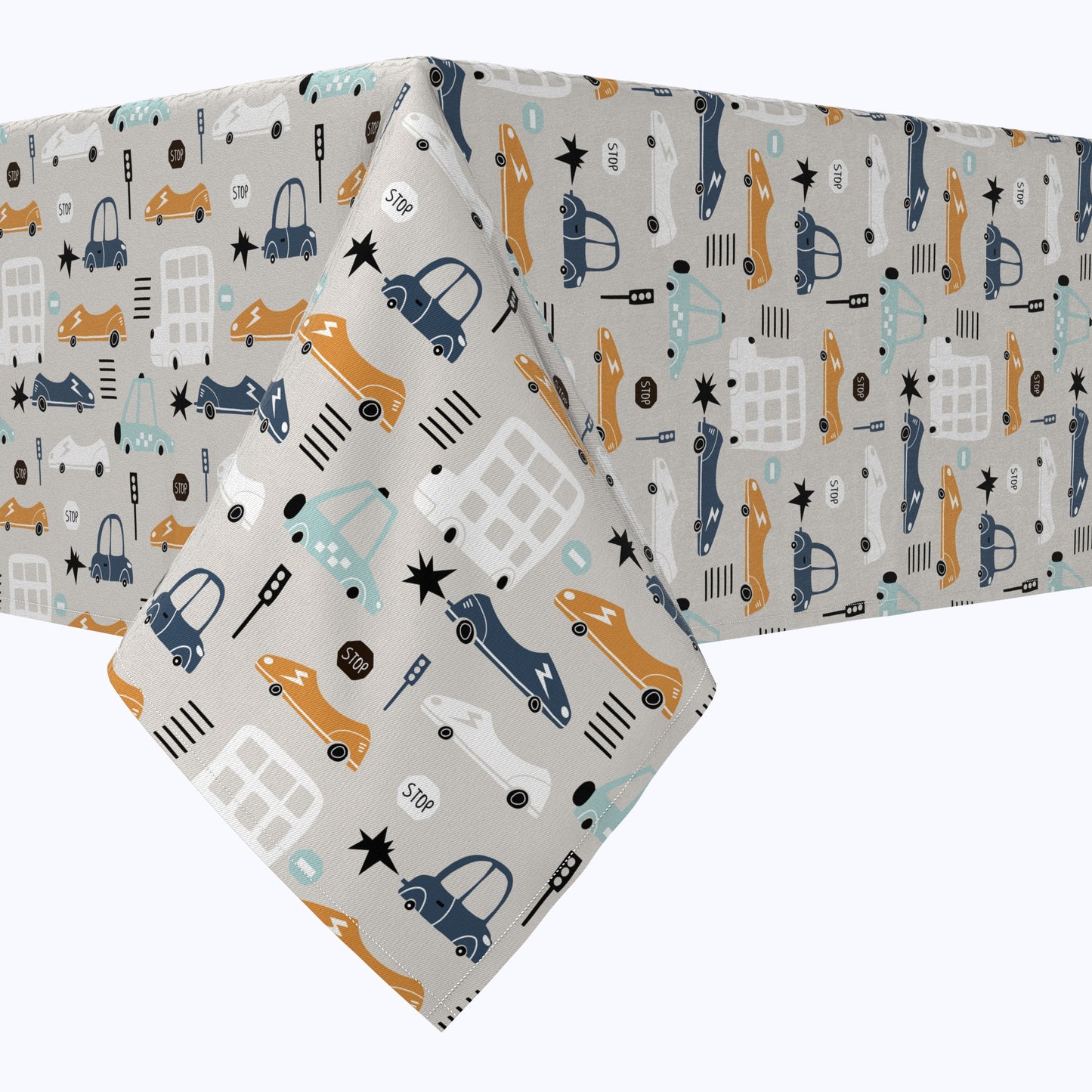 Doodle Cars Cotton Rectangles