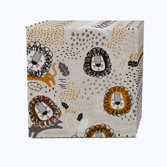 Doodle Lions Napkins