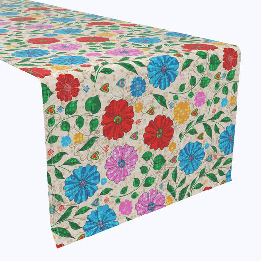 Dots on Floral Landscape Runners