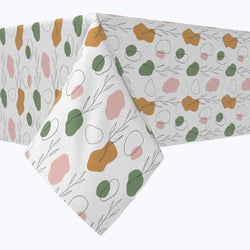 Drawn Leaves & Dots Tablecloths