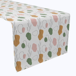 Drawn Leaves & Dots Table Runners