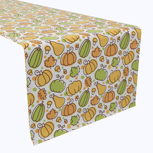 Fall Foliage and Dots Cotton Table Runners
