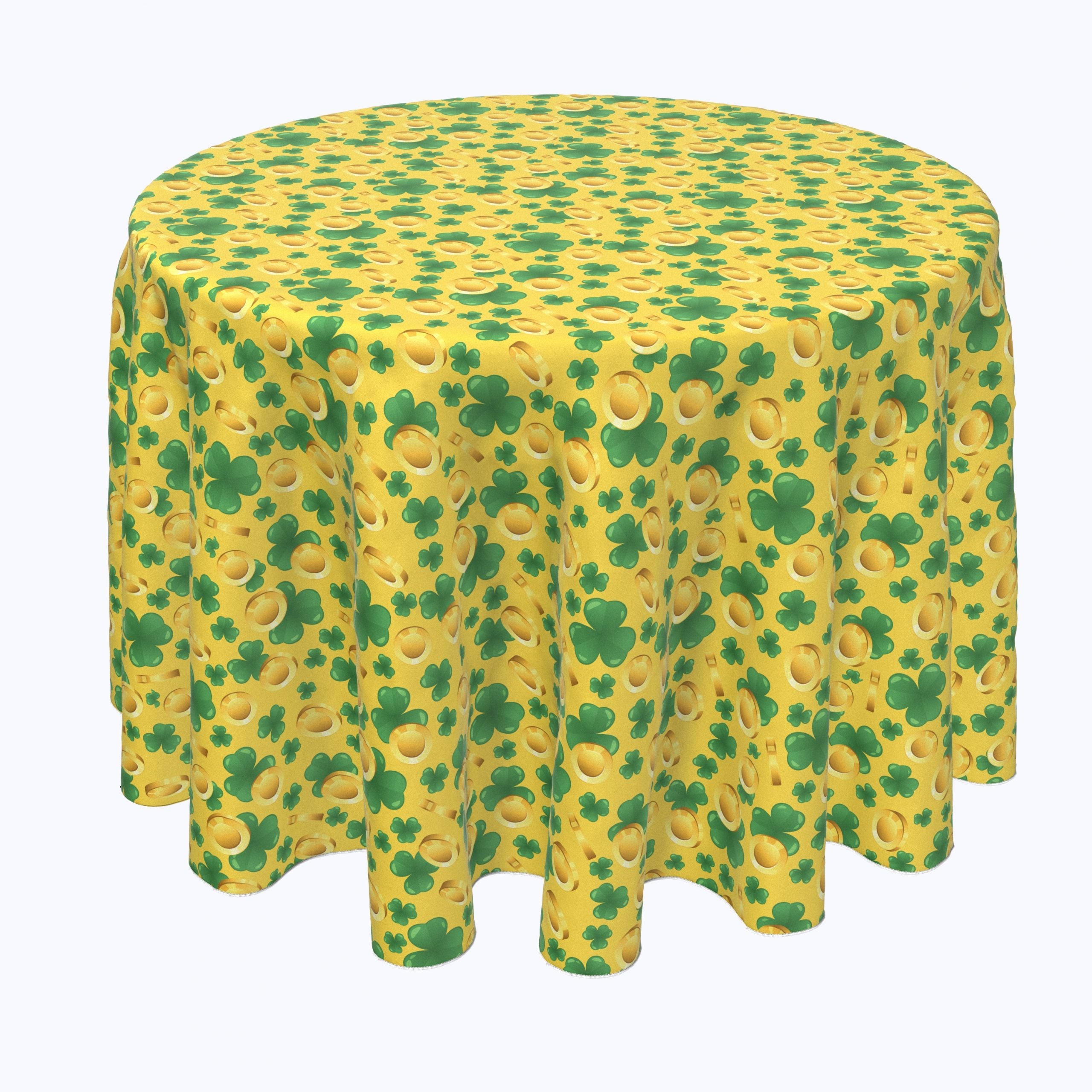 Falling Gold and Shamrock Joy Rounds – Tablecloth.com
