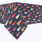Festive Bright Christmas Trees Cotton Rectangles