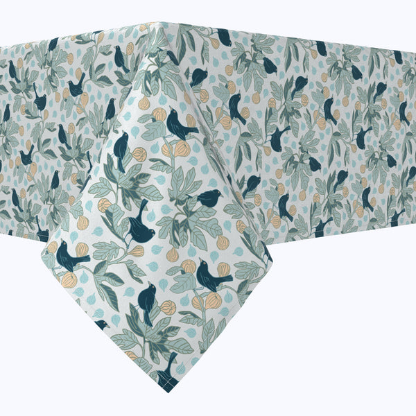 Fig Trees & Birds Cotton Rectangles
