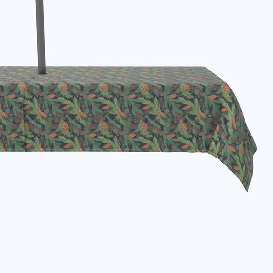Fir Branches and Green Pines Outdoor Rectangles