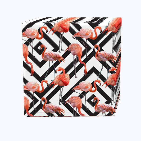 Flamingos in Diamonds Napkins