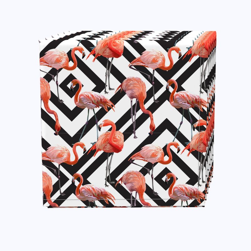 Flamingos in Diamonds Napkins