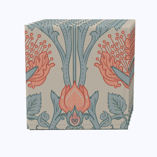 Floral 10 Cotton Napkins