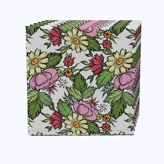 Floral 208 Cotton Napkins
