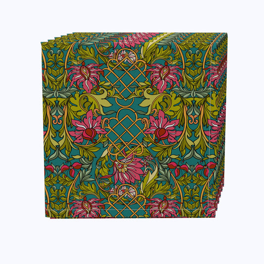 Floral 32 Cotton Napkins