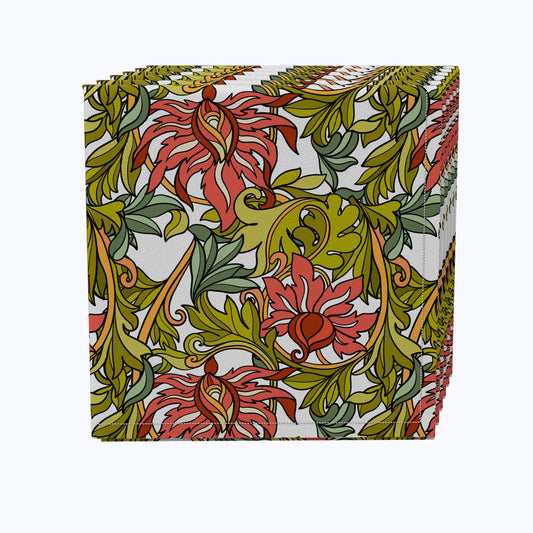 Floral 4 Cotton Napkins