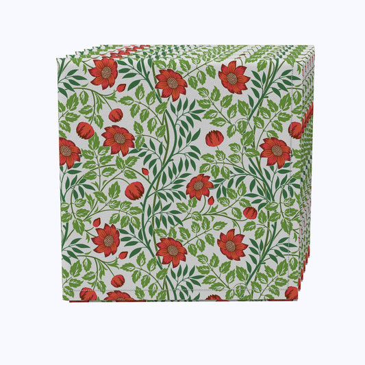 Floral 72 Cotton Napkins
