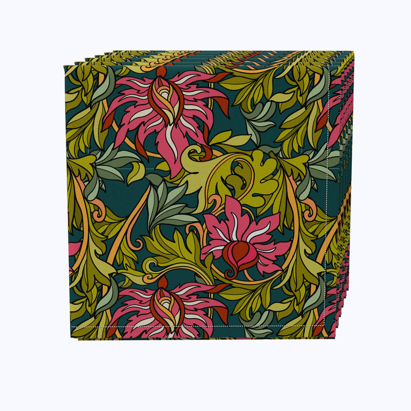 Floral 8 Cotton Napkins