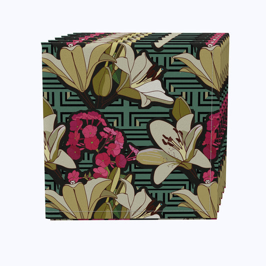 Floral 96 Cotton Napkins