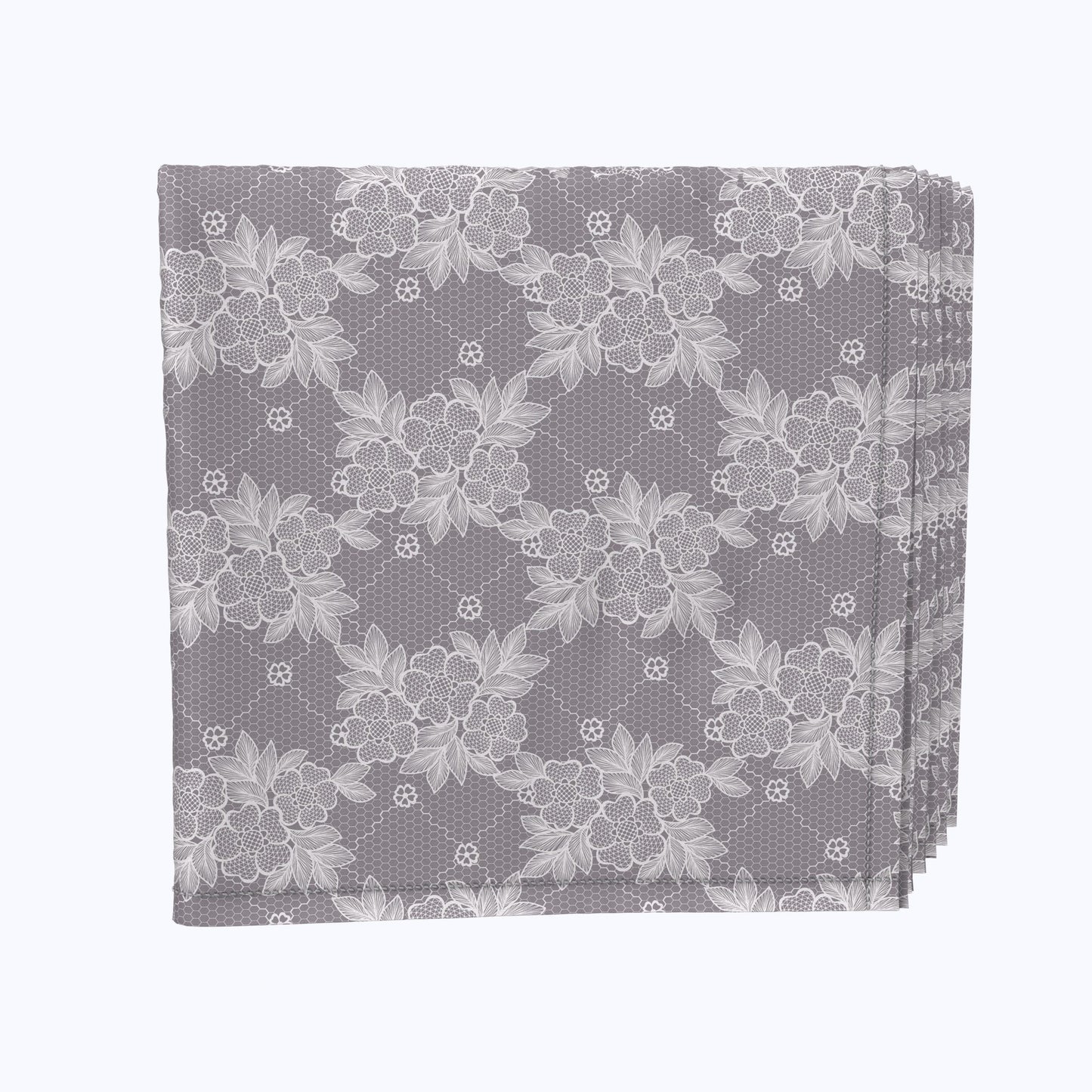 Floral Lace Check Napkins