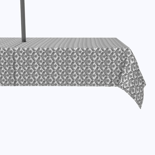 Floral Lace Details Black Outdoor Rectangles