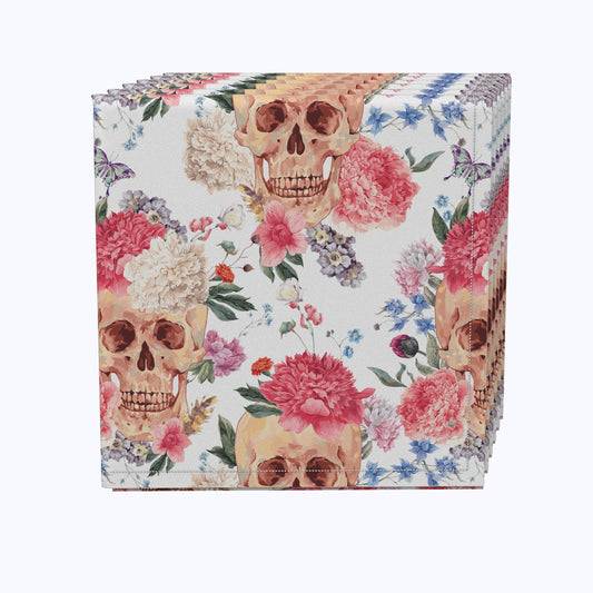 Flowering Skulls Napkins