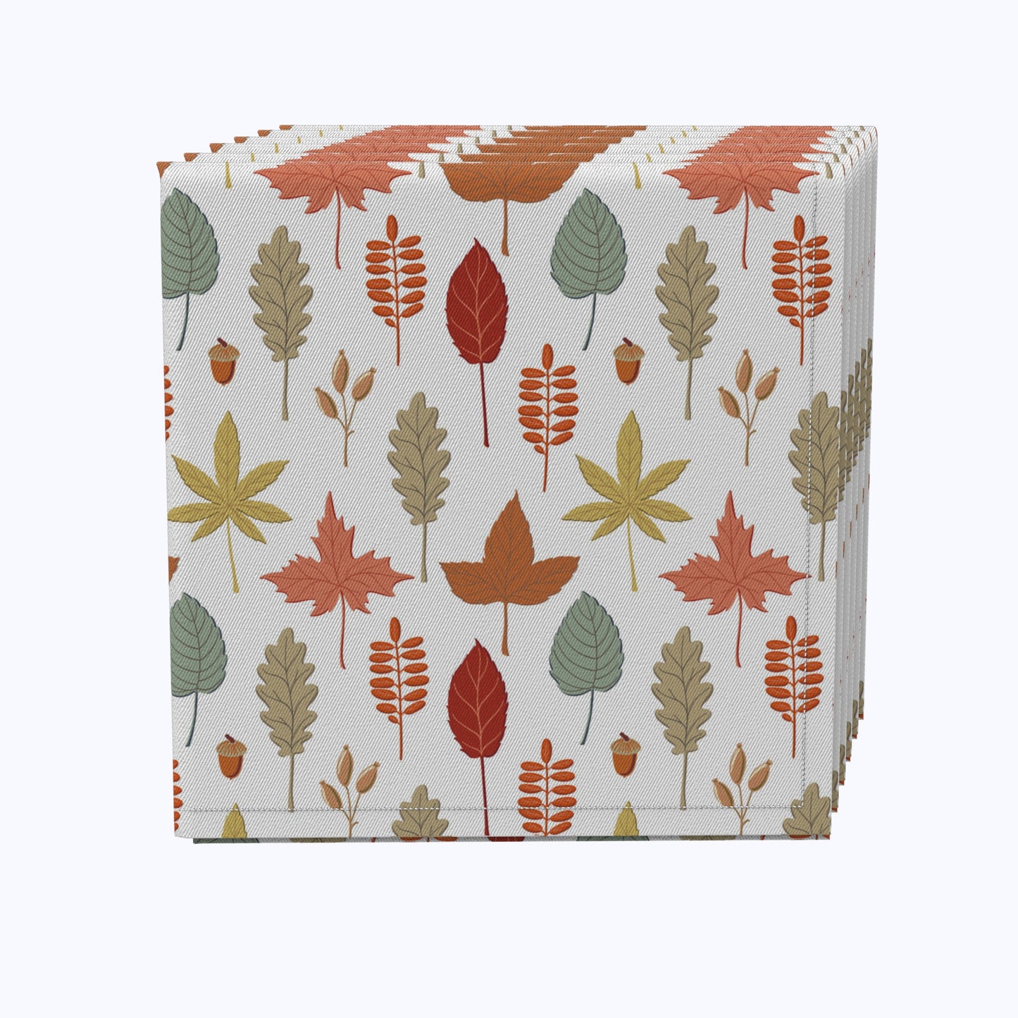 Foliage Illustration Cotton Napkins